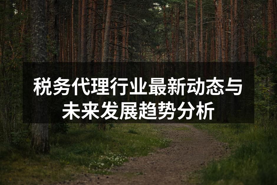 税务代理行业最新动态与未来发展趋势分析